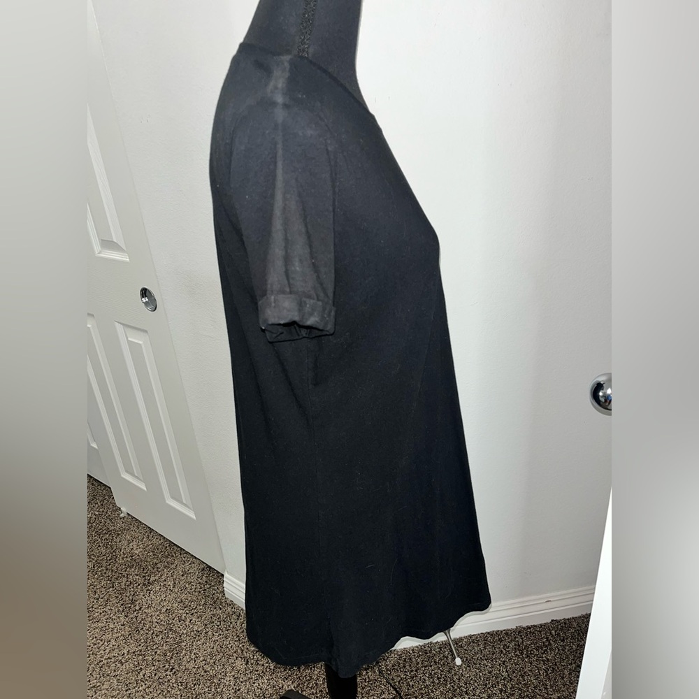 Forever 21 Black T-Shirt Dress | Boyfriend Fit | Casual Mini Dress - Picture 8 of 9